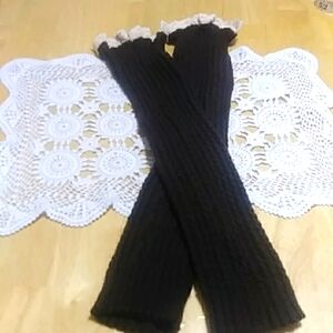 Boot Cuffs, knit, 18" total length